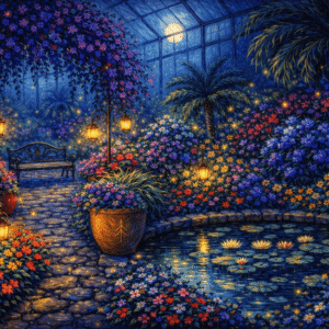 Nighttime Evergreen Conservatory