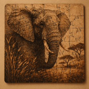 Safari Puzzle Coaster Set - Image 7