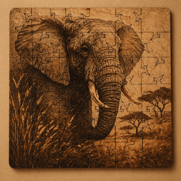 Safari Puzzle Coaster Set