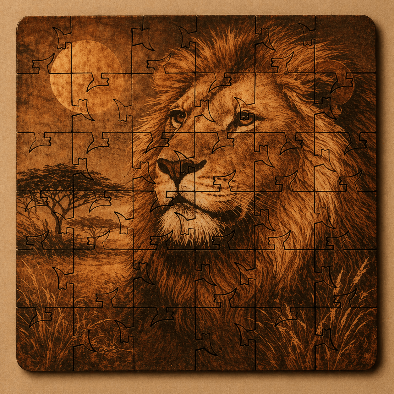 Safari Puzzle Coaster Set - Image 8