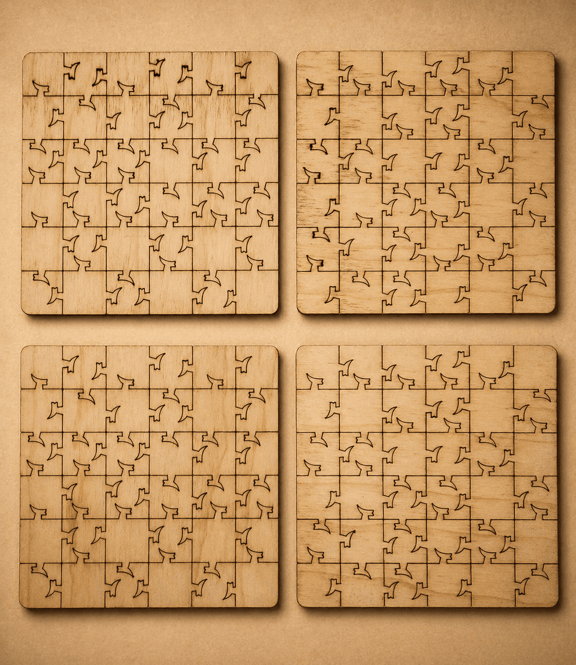 Safari Puzzle Coaster Set - Image 4