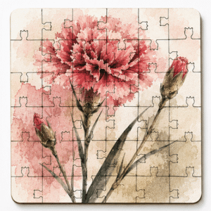 Flower Puzzle Coaster Set - Image 5