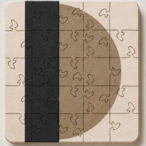 Mid Century Modern Puzzle Coaster Set - Image 13