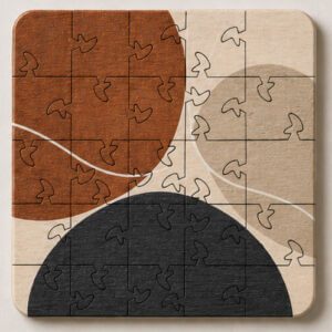 Mid Century Modern Puzzle Coaster Set - Image 6