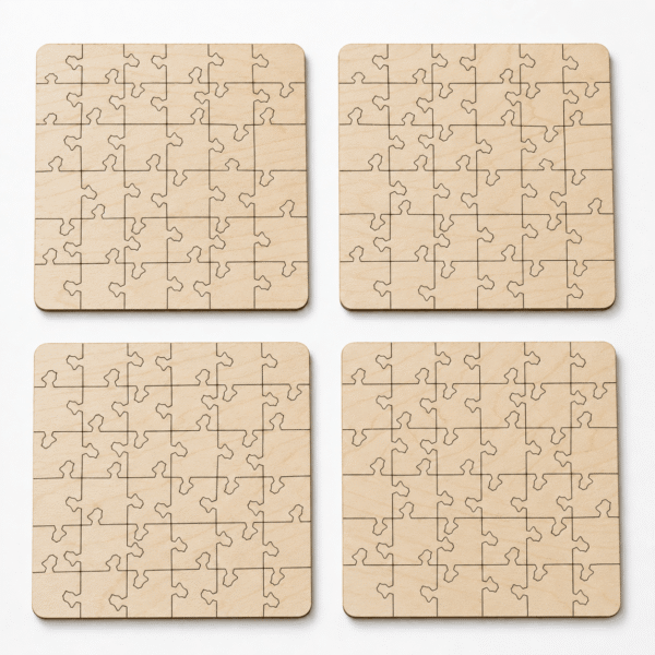 Bird Puzzle Coaster Set