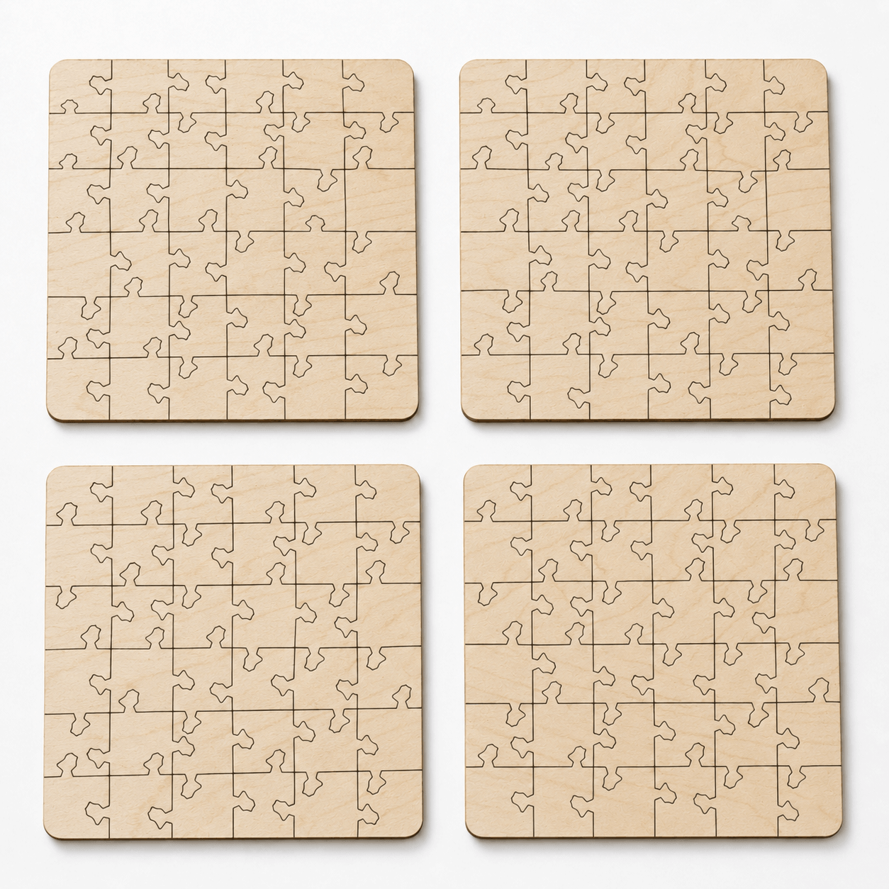 Bird Puzzle Coaster Set - Image 3