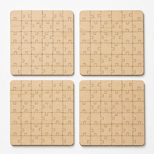 Flower Puzzle Coaster Set