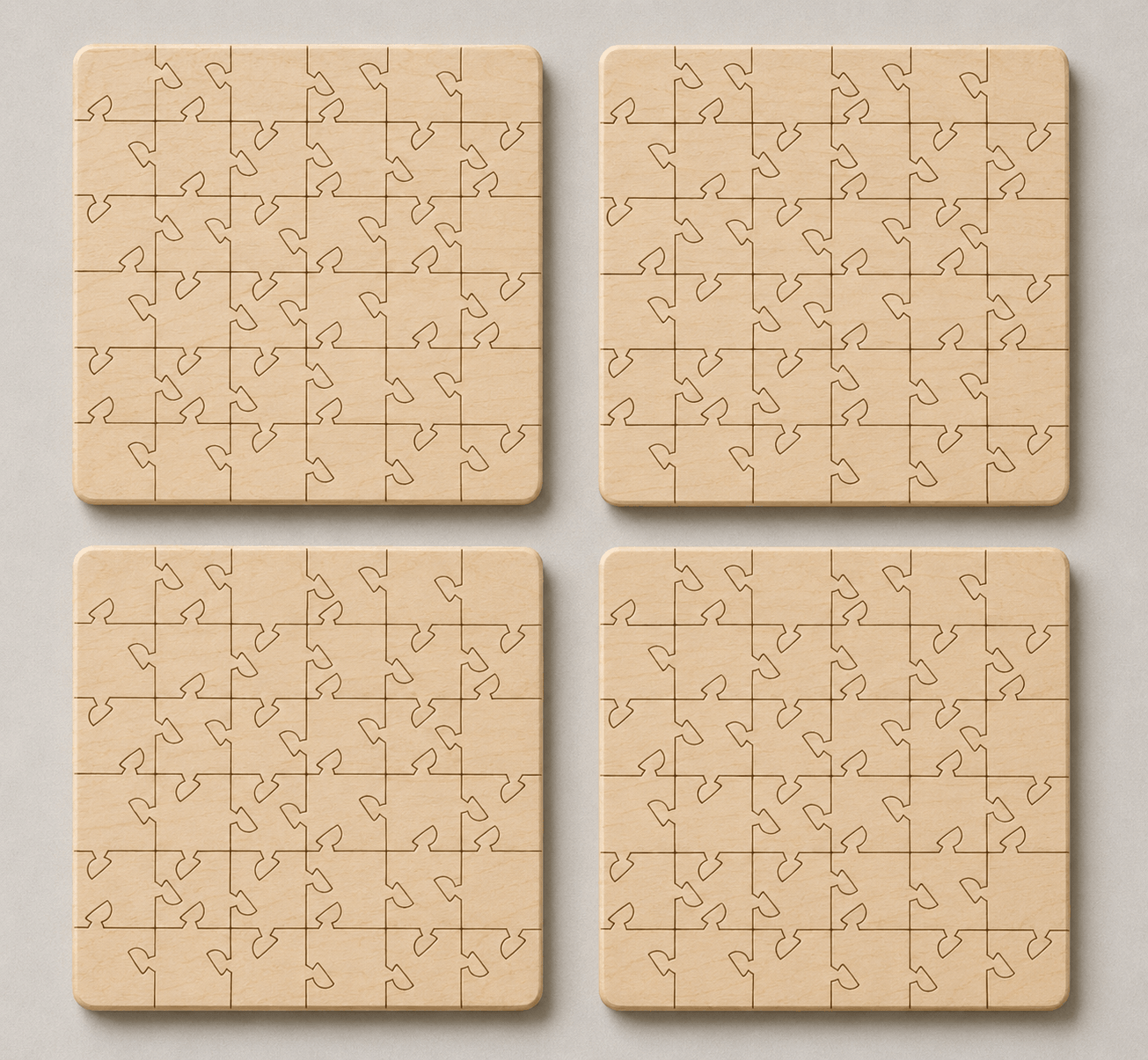 Spanish Mosaic Puzzle Coaster Set - Image 5