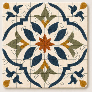 Spanish Mosaic Puzzle Coaster Set - Image 6