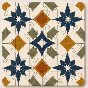 Spanish Mosaic Puzzle Coaster Set - Image 7