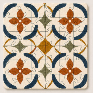Spanish Mosaic Puzzle Coaster Set - Image 10