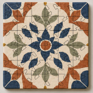 Spanish Mosaic Puzzle Coaster Set - Image 9