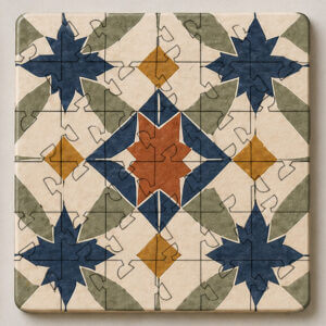 Spanish Mosaic Puzzle Coaster Set - Image 11
