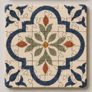 Spanish Mosaic Puzzle Coaster Set - Image 12