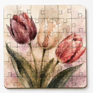 Flower Puzzle Coaster Set - Image 6