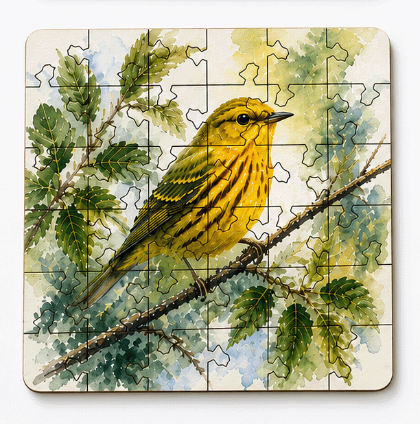 Bird Puzzle Coaster Set - Image 8